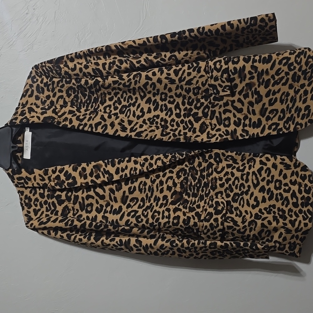 Leopard Print Blazer
